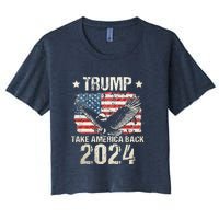 Free Donald Trump Republican Support Women's Crop Top Tee