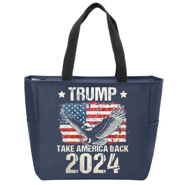 Free Donald Trump Republican Support Zip Tote Bag