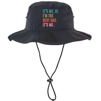 Fathers Day Tee Its Me Hi Im The Best Dad Its Me Retro Legacy Cool Fit Booney Bucket Hat