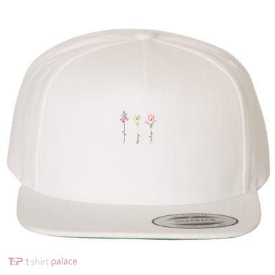 Foxglove D Tulip Floral Foxglove Daisy Tulip Floral Funny Political Wool Snapback Cap