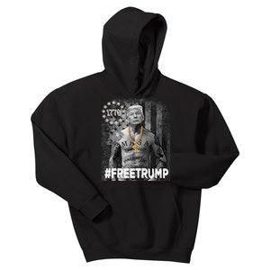 Free Donald Trump 2024, Free Donald Trump Republican Support Kids Hoodie