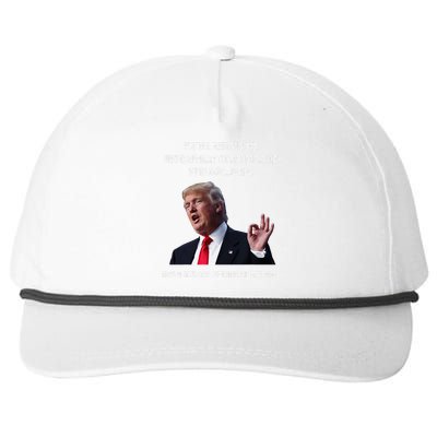 FatherS Day Trump Funny Fantastic Dad Snapback Five-Panel Rope Hat