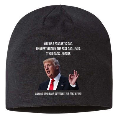 FatherS Day Trump Funny Fantastic Dad Sustainable Beanie