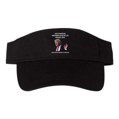 FatherS Day Trump Funny Fantastic Dad Valucap Bio-Washed Visor