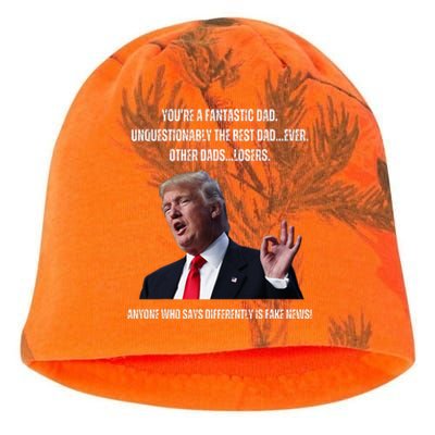 FatherS Day Trump Funny Fantastic Dad Kati - Camo Knit Beanie