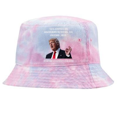 FatherS Day Trump Funny Fantastic Dad Tie-Dyed Bucket Hat