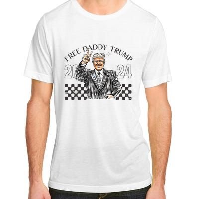 Free Daddy Trump 2024 Supporter Funny Trendy Adult ChromaSoft Performance T-Shirt