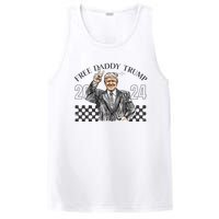 Free Daddy Trump 2024 Supporter Funny Trendy PosiCharge Competitor Tank