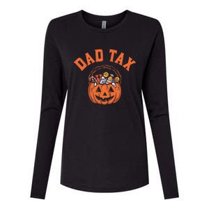 Funny Dad Tax Halloween Halloween Dad Joke Womens Cotton Relaxed Long Sleeve T-Shirt