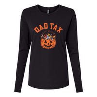 Funny Dad Tax Halloween Halloween Dad Joke Womens Cotton Relaxed Long Sleeve T-Shirt