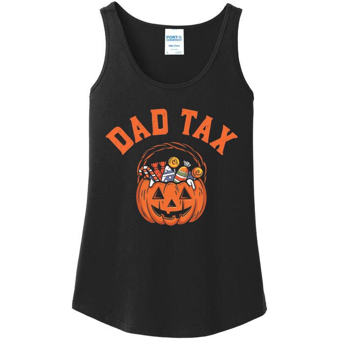 Funny Dad Tax Halloween Halloween Dad Joke Ladies Essential Tank