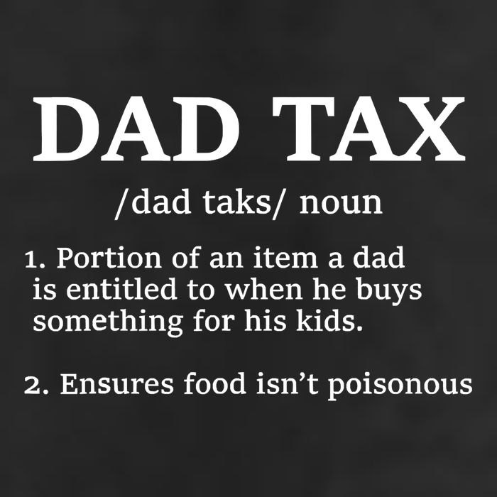 Funny Dad Tax Definition Crop Fleece Hoodie