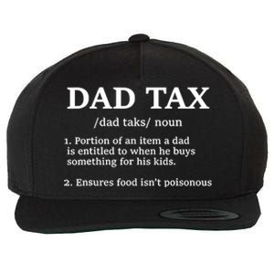 Funny Dad Tax Definition Wool Snapback Cap