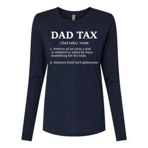 Funny Dad Tax Definition Womens Cotton Relaxed Long Sleeve T-Shirt