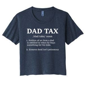 Funny Dad Tax Definition Women's Crop Top Tee