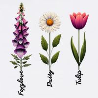 Foxglove Daisy Tulip Floral  Cooling Performance Crew T-Shirt