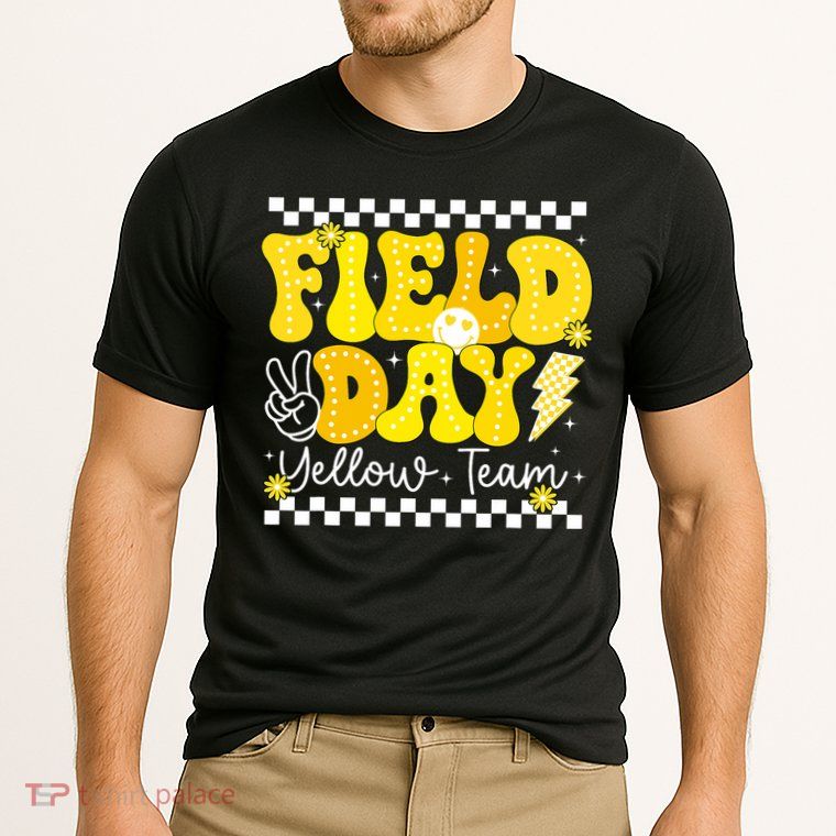 Field Day Trip Yellow Team Color Game Competition  Performance Shirt