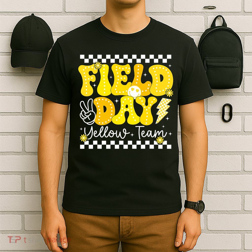 Field Day Trip Yellow Team Color Game Competition  T-Shirt