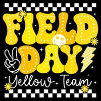 Field Day Trip Yellow Team Color Game Competition  Bucket Hat