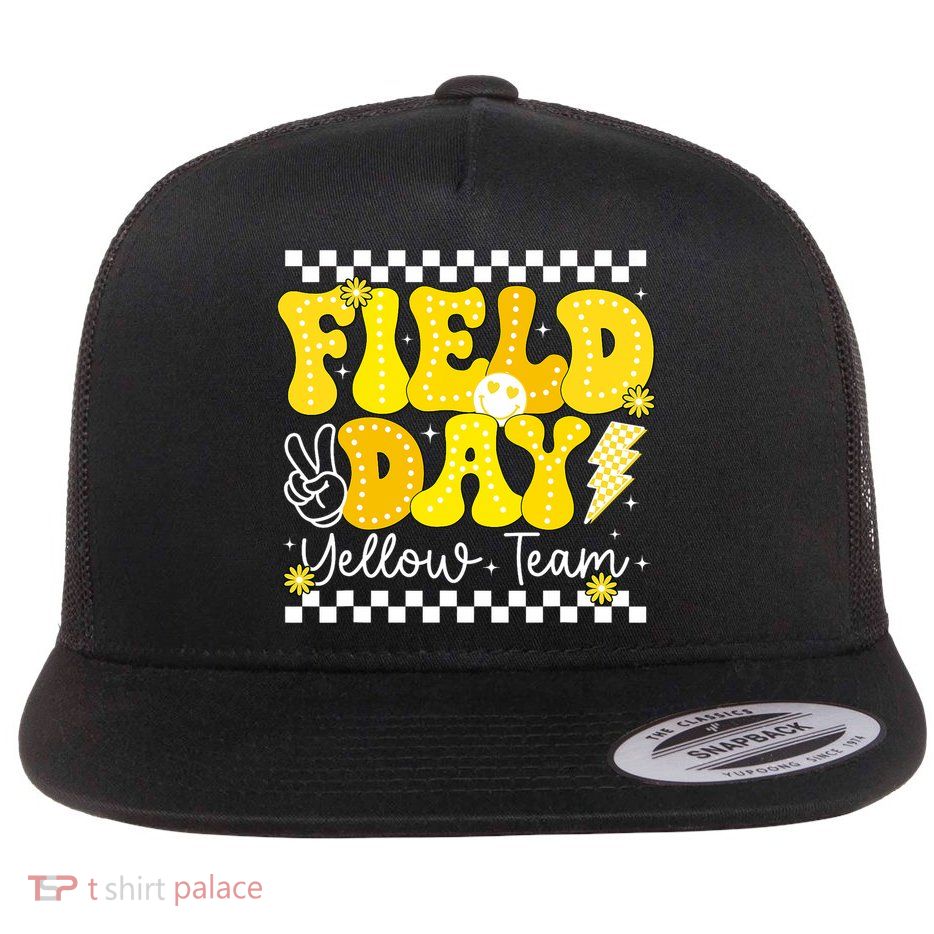 Field Day Trip Yellow Team Color Game Competition  Flatbill Hat