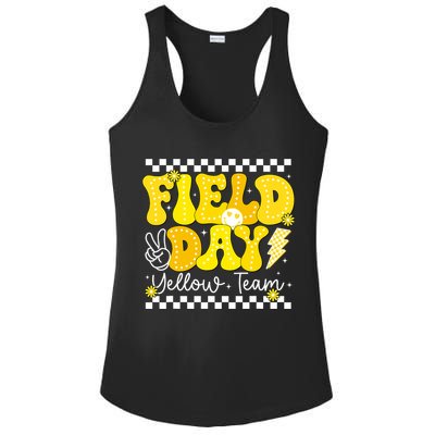 Field Day Trip Yellow Team Color Game Competition  Ladies PosiCharge Competitor Racerback Tank
