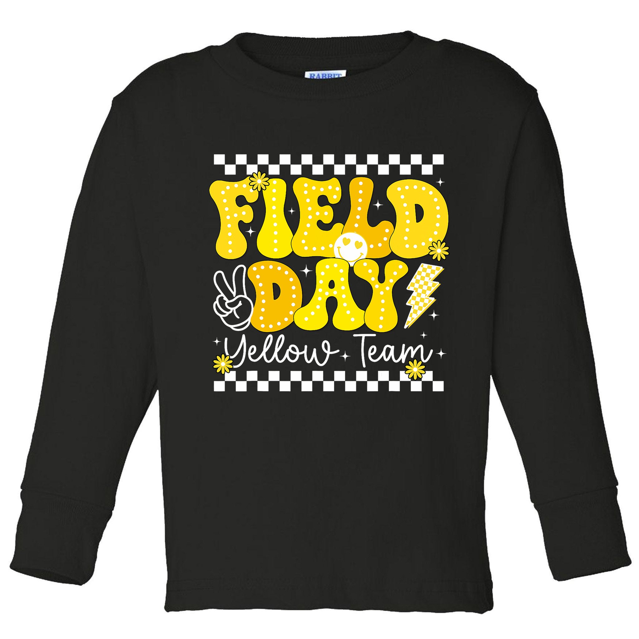 Field Day Trip Yellow Team Color Game Competition  Toddler Long Sleeve Shirt