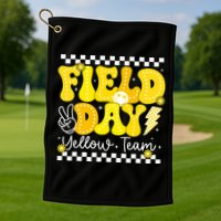 Field Day Trip Yellow Team Color Game Competition  Golf Towel