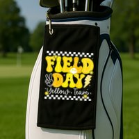 Field Day Trip Yellow Team Color Game Competition  Golf Towel