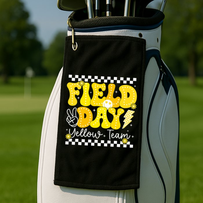 Field Day Trip Yellow Team Color Game Competition  Golf Towel