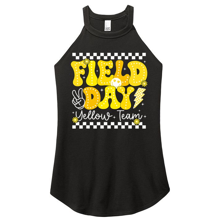 Field Day Trip Yellow Team Color Game Competition  Women's Perfect Tri Rocker Tank