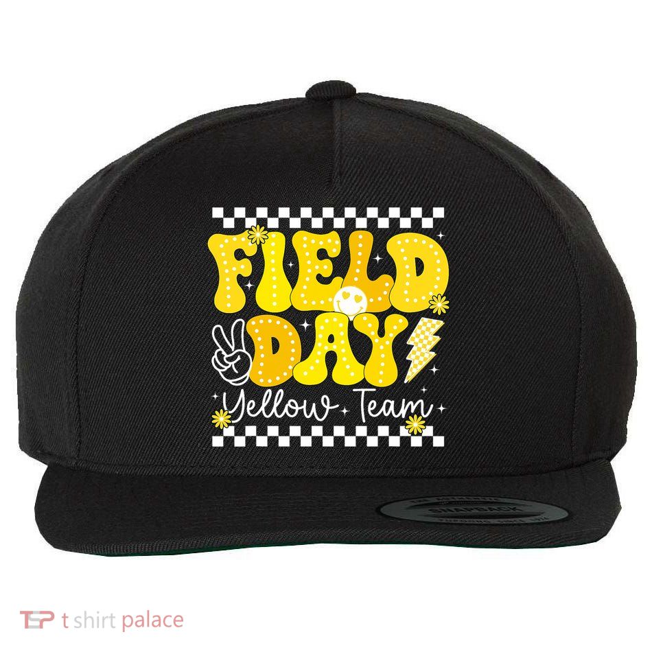 Field Day Trip Yellow Team Color Game Competition  Wool Snapback Cap
