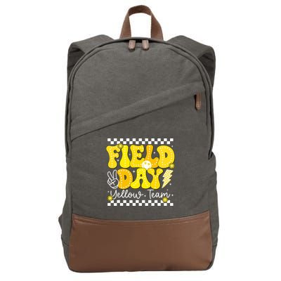 Field Day Trip Yellow Team Color Game Competition  Cotton Canvas Backpack