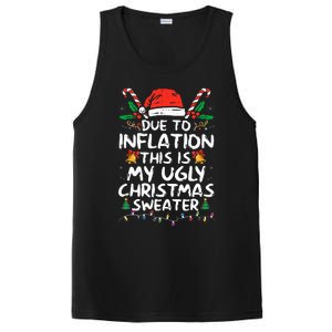 Funny Due to Inflation Ugly Christmas Sweaters  PosiCharge Competitor Tank