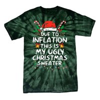 Funny Due to Inflation Ugly Christmas Sweaters  Tie-Dye T-Shirt