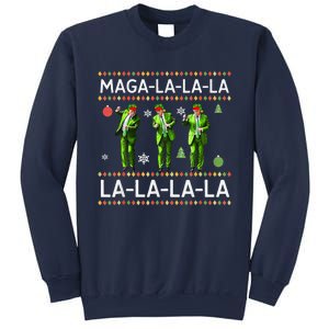 Funny Donald Trump Ugly Christmas Sweater. Maga La La La Sweatshirt