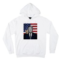 Funny Donald Trump And Cat Political Usa Flag Election 2024 Hoodie