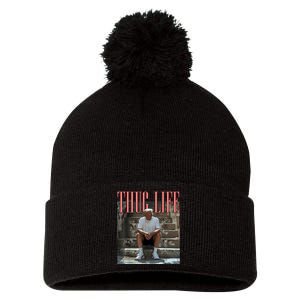 Funny Donald Trump Friends Thug Life Pom Pom 12in Knit Beanie