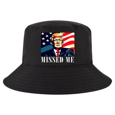 Funny Donald Trump Missed Me Assassination Attempt 2025 Cool Comfort Performance Bucket Hat