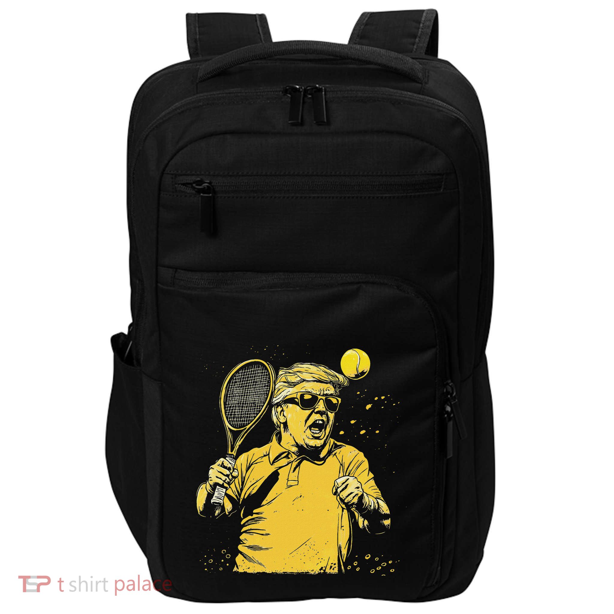 Funny Donald Trump Tennis Lovers Graphics Tennis Dad Impact Tech Backpack