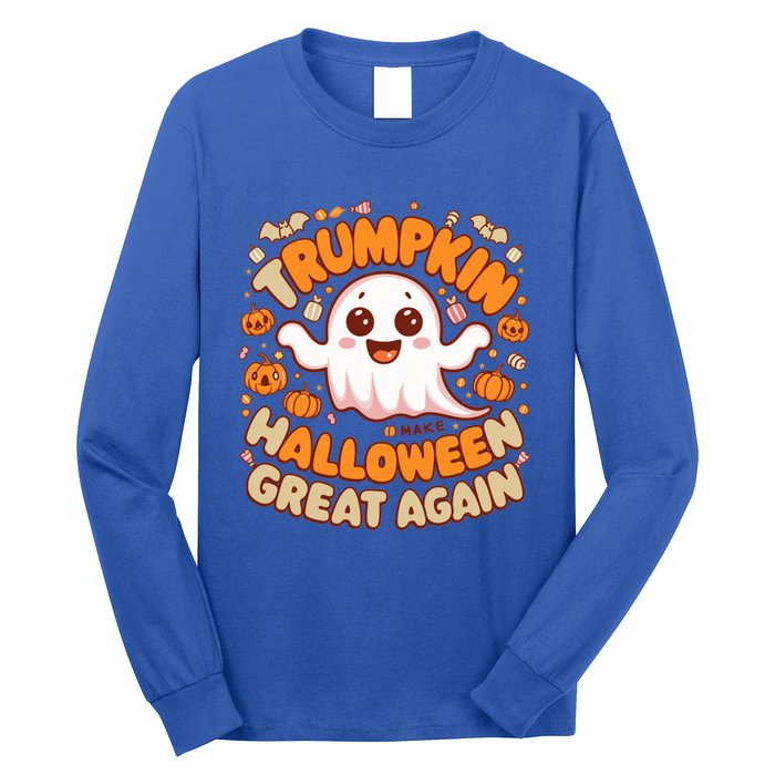 Funny Donald Trump Trumpkin Make Halloween Great Again Gift Long Sleeve Shirt