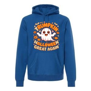 Funny Donald Trump Trumpkin Make Halloween Great Again Gift Premium Hoodie