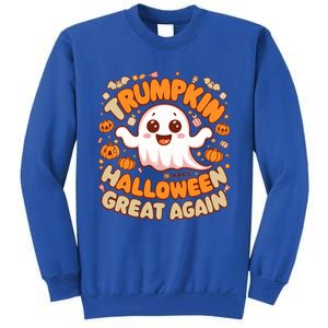 Funny Donald Trump Trumpkin Make Halloween Great Again Gift Tall Sweatshirt