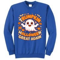 Funny Donald Trump Trumpkin Make Halloween Great Again Gift Tall Sweatshirt