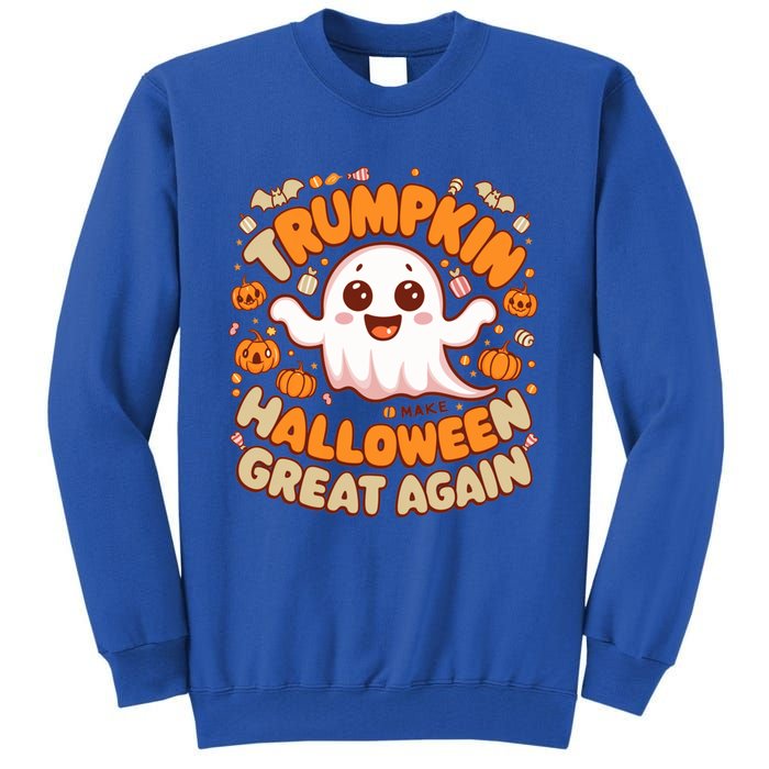 Funny Donald Trump Trumpkin Make Halloween Great Again Gift Tall Sweatshirt