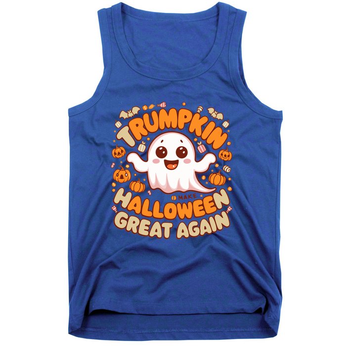 Funny Donald Trump Trumpkin Make Halloween Great Again Gift Tank Top