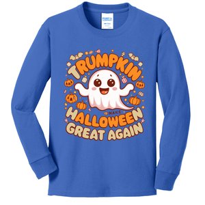 Funny Donald Trump Trumpkin Make Halloween Great Again Gift Kids Long Sleeve Shirt