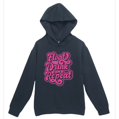 Float Drink Tan & Repeat River Tubing Urban Pullover Hoodie