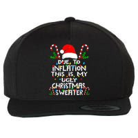 Funny Due To Inflation Ugly Christmas Sweaters For Women Wool Snapback Cap