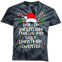 Funny Due To Inflation Ugly Christmas Sweaters For Women Kids Tie-Dye T-Shirt