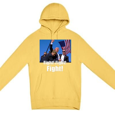 Fight! Donald Trump Fight Fighting Fighters Supporters Americans Premium Pullover Hoodie